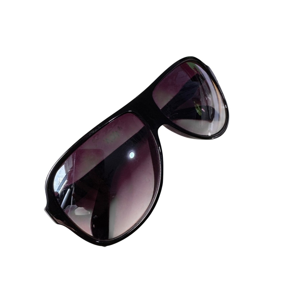 Komodo KMD-5137 Oversized Aviator Sunglasses Black Purple Gradient Lens Logo